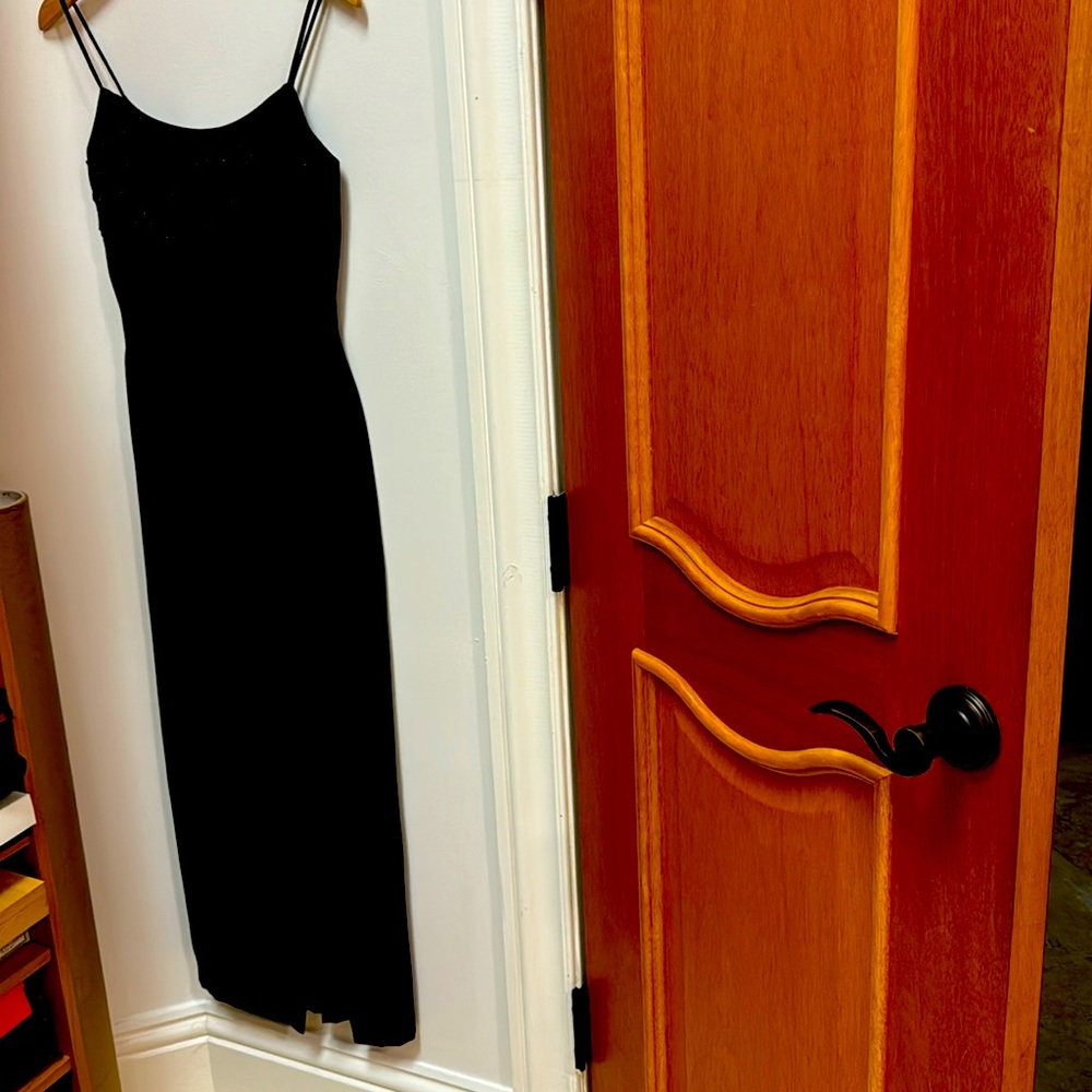 Black Maxi dress with embellished top